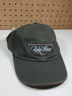 K-Products mens dark gray Lake Forest strapback hat USA NWT